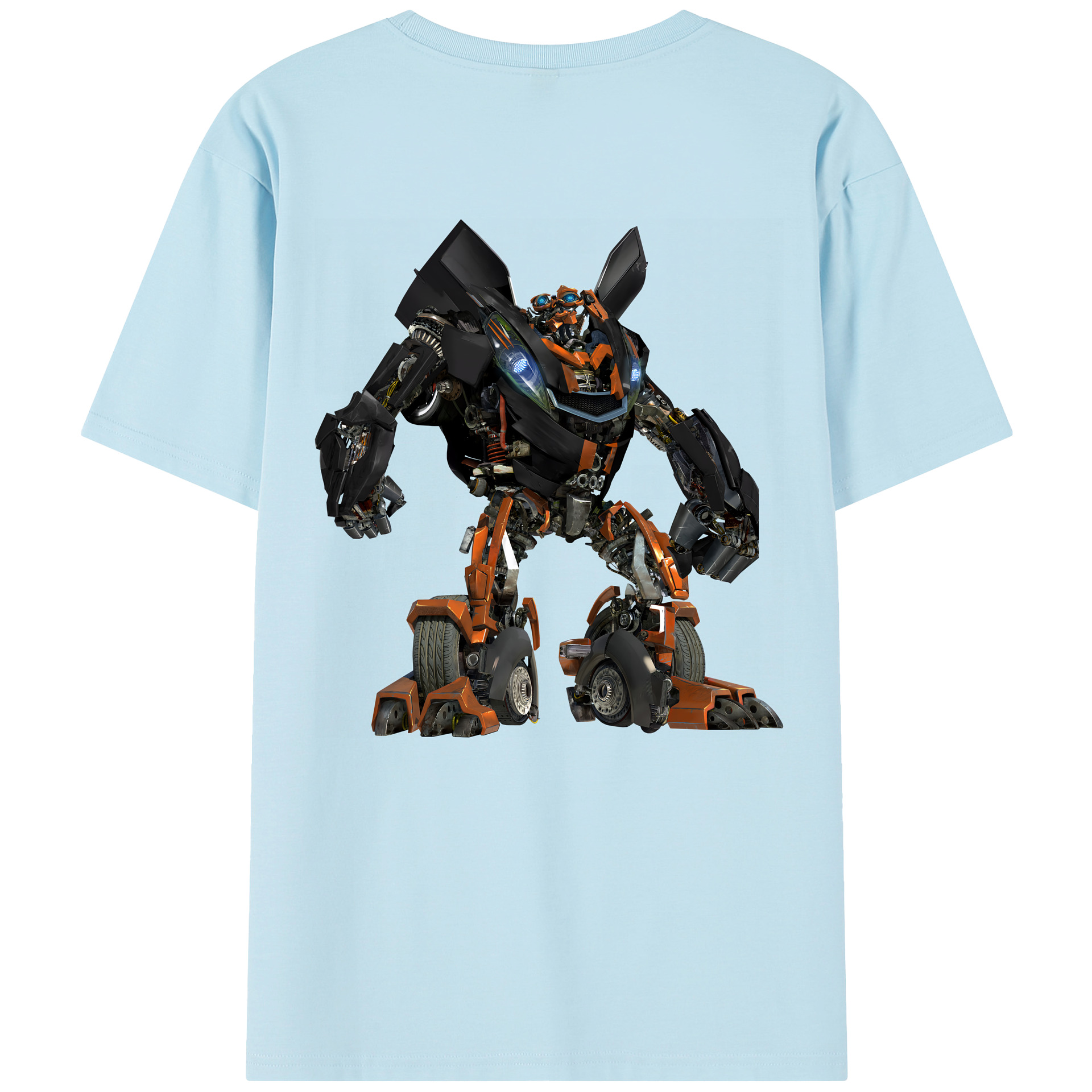 （画像用） Transformers トランスフォーマー 綿100％半袖Tシャツ（背面プリント）